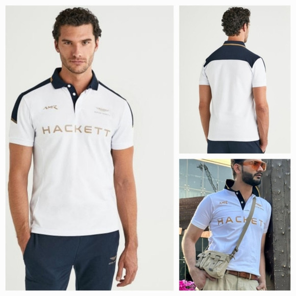 Upgrade your downtime casuals with the Hackett AMR‎ Tour polo. - Picture 1 of 3